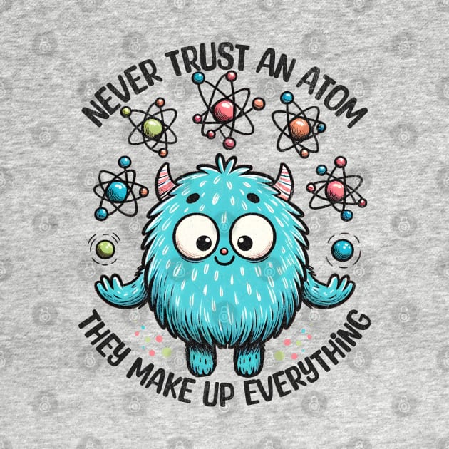 Never Trust An Atom Cute Monster by BeanStiks